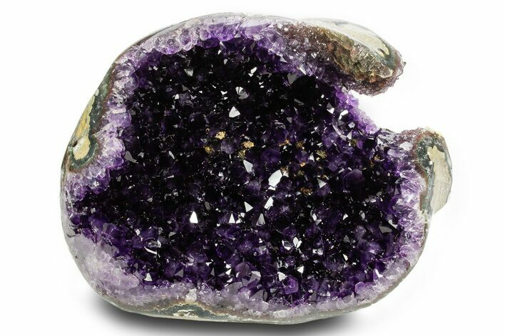Wide, Deep Purple Amethyst Geode - Uruguay #379380